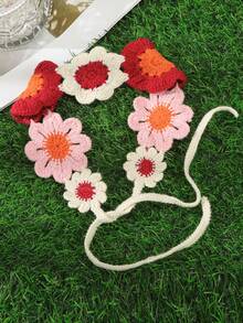 1 Băng đô hoa đan nhiều màu phong cách Bohemian - Nhiều màu - Xem 4