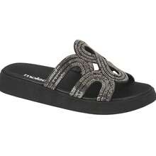 Moleca Papete Women's Clogs With Rhinestones - 黑色 - 查看 1