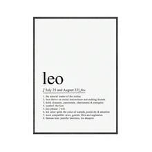 1 件白羊座星座印刷品星座定义星座名言海报印刷品帆布画墙壁艺术图片客厅家居装饰无框架 - 彩色 - 查看 45
