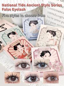 36簇，长度9-13毫米，厚度0.07毫米，分段式自然逼真自粘式单根睫毛，卡通风格东方写实角色扮演睫毛系列！睫毛簇，睫毛簇，单根睫毛，睫毛，假睫毛