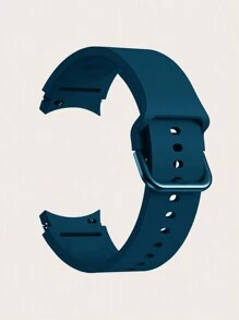 1 Stück marineblau solides Silikonarmband kompatibel mit Samsung Galaxy Watch 40/42/43/44/45/46/47mm, kompatibel mit Samsung Galaxy Watch6/5 Pro/4/Galaxy Watch6 Classic