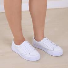 Women Wedge Sneakers - 白色 - 查看 2