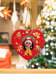 1 món quà Giáng sinh được cá nhân hóa Đồ trang trí có ảnh văn bản, hai mặt cùng thiết kế, đồ trang trí văn bản hình ảnh tùy chỉnh cho Giáng sinh, đồ trang trí hình ảnh tưởng niệm đồ trang trí bằng gốm treo Quà tặng cho Giáng sinh Mẹ Bố Bạn bè Cặp đôi Em bé Sinh nhật đầu tiên Đám cưới Đính hôn, Quà tặng Giáng sinh, Quà tặng sinh nhật, Quà tặng Valentine - Kiểu-1 - Xem 3