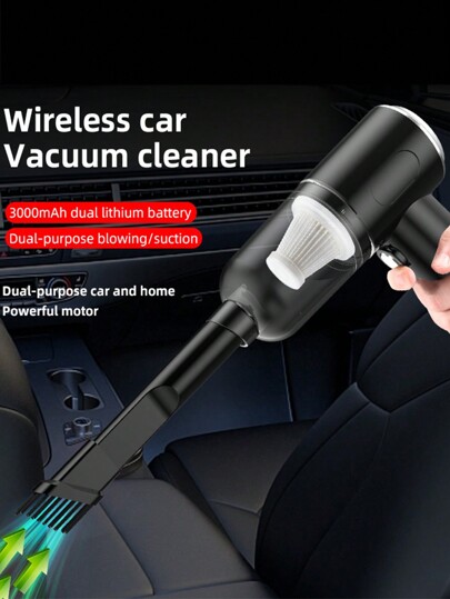 1pc Car Home Stofzuiger Cleaner,Portable High Power Cordless Wet Dry Cleaner, Mini Wireless held Ho hold Dust Blowers Auto Car,Strong Suction Rechargeable view 3