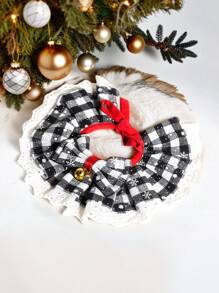 1 Pc Cat Dog Christmas Element Scarf, Pet Tie, Pet Handkerchief, Christmas Bib, Cute Pet Tie Accessory