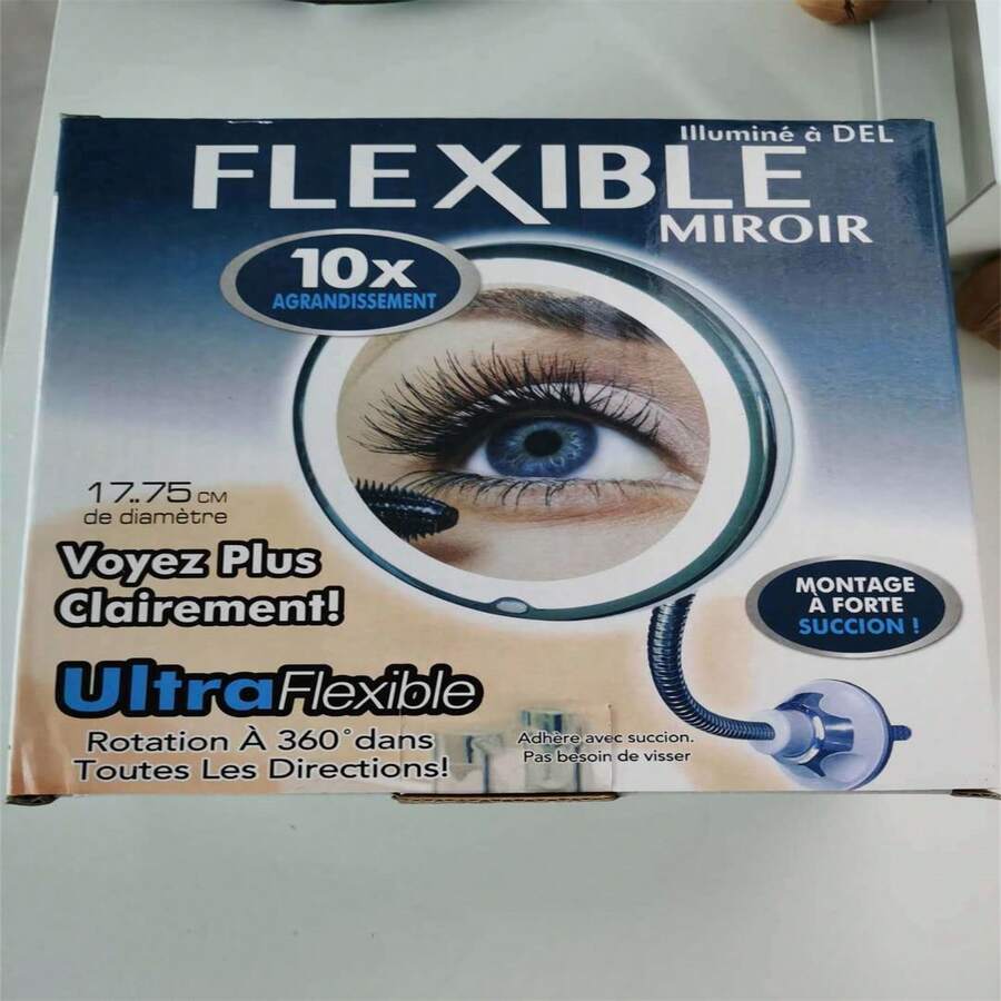 New LED Lighted Magnifying Mirror, WallMounted Suction Cup Makeup