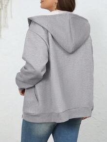 保暖女士纯色羊毛外套，秋冬款，欧美风格