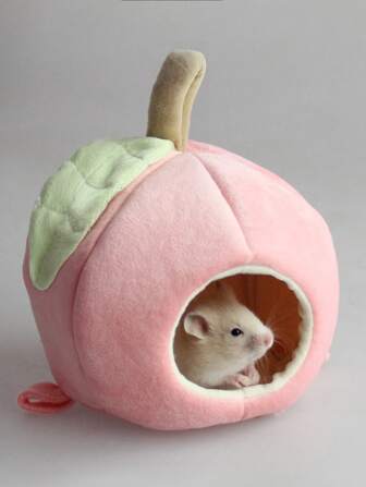 1pc Peach Design Hamster Bed