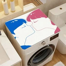 1 tấm thảm chống bụi máy giặt in hoa, tấm lót thấm hút nhanh khô, thích hợp cho máy giặt & máy sấy, thảm hiện đại tiện dụng cho phòng giặt và trang trí nhà bếp - Nhiều màu - Xem 10