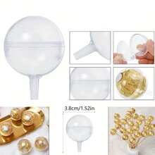 10 hộp hoa sô cô la bằng nhựa trong suốt có nắp - Hoàn hảo cho ngày lễ tình nhân, bao bì bó hoa tự làm và bao bì quà tặng (Không bao gồm que) Ngày lễ tình nhân - Nhiều màu - Xem 2