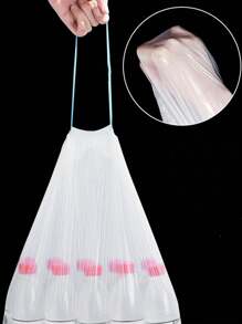 1/2/3/4/5/10 rolek worków na śmieci ze ściągaczem, wielofunkcyjny worek na śmieci ze ściągaczem, 9 szt./rolka, odpowiedni do małych kuchni, łazienek i sypialni, supermocny, trwały, bezzapachowy, biurowy, koszy na śmieci - oszczędzający miejsce i wygodny