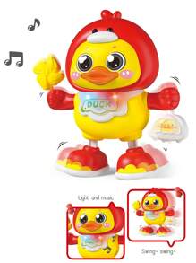 1pc Kid's Electronic Musical Duckling Toy, Singing, Dancing, Lighting-Up, Birthday Gift For Babies, Halloween And Christmas Present For Boys & Girls