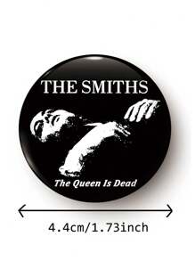 1 件 4.4 厘米/1.73 英寸趣味音乐图案别针徽章、纽扣胸针，适用于衣服、包包、背包，是送给朋友和家人的有趣礼物 - 彩色 - 查看 2