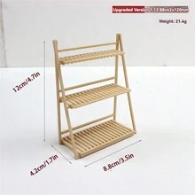 1 cái Giá để hoa mini, Đồ nội thất trang trí nhà nhỏ Giá để giày mini, Mô hình cảnh xây dựng Trang trí cho giá để hoa ban công, Đồ trang trí trong nhà, Đồ nội thất trang trí nhà, Đồ nội thất chơi giả vờ - Nhiều màu - Xem 16