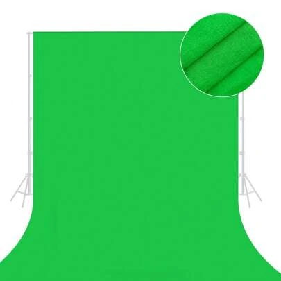WEIJIEMING Phông nền chụp ảnh màn hình xanh bằng polyester mật độ cao 10x10ft, vải phông nền chụp ảnh Chroma Key màu trơn, có thể gấp gọn và giặt được, không đường nối, thích hợp cho chụp ảnh chân dung và tiệc tùng.