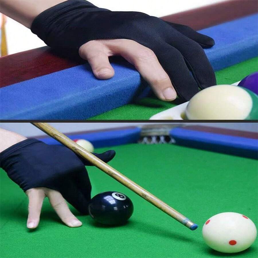 10 Pieces/ 5 Pairs Per Package Black Color One Size Spandex 3 Finger Anti-Slip Breathable Billiard Gloves Pool Cue Gloves For Left/Right Hand Snooker - Multicolor - View 1