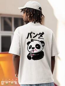 FLUXOGEEK Camisa Camiseta Urso Panda Japao Anime Streetwear Panda Ref 1453 FLUXOGEEK