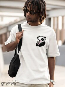 FLUXOGEEK Camisa Camiseta Urso Panda Japao Anime Streetwear Panda Ref 1453 FLUXOGEEK