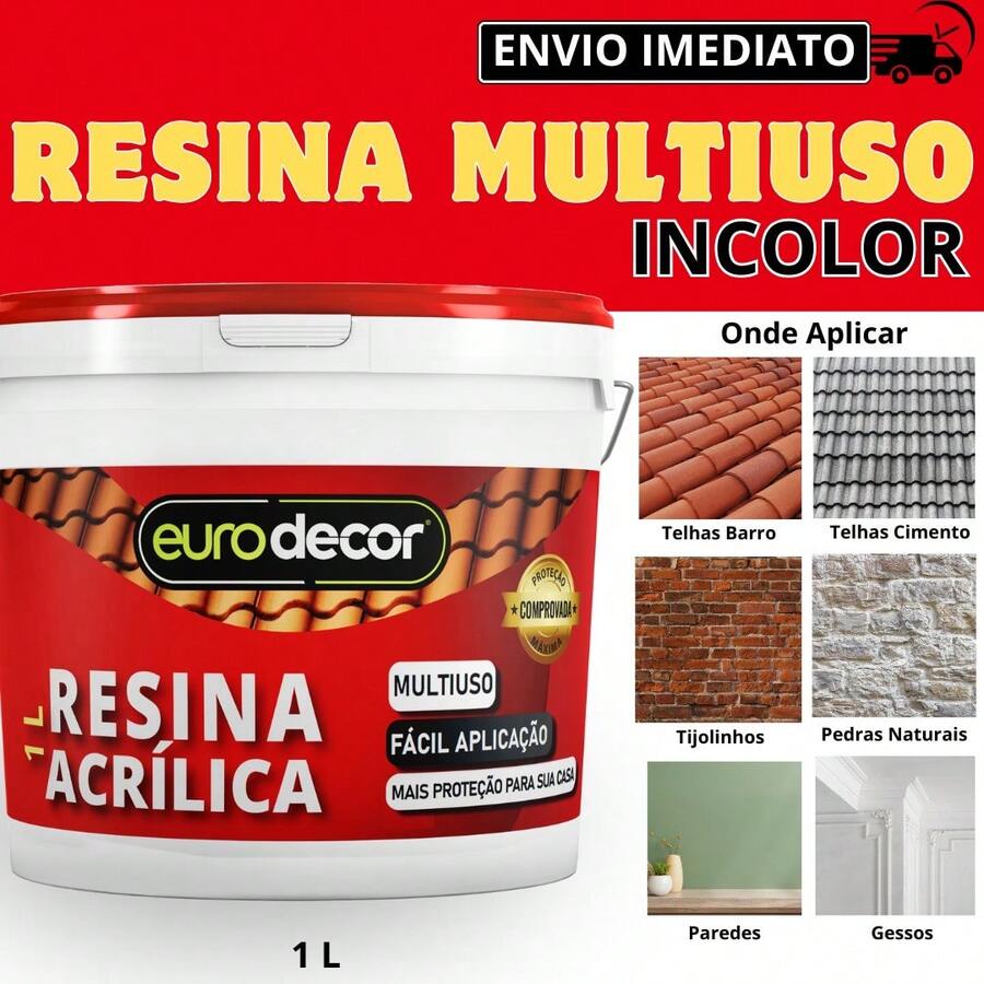Acrylic Resin 1L WaterBased Colorless Glossy And Satin For Tiles