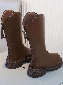 Kids Knee High Boots, Girls Tall Boots For Autumn & Winter, New Design, Plus Size Children Western Cowboy Boots