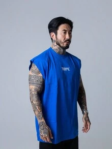 Regata Oversized Azul Royal Star - Azul Royal - Visão 4