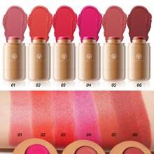 YOUNG VISION 6 Pocket Blush Stick For Natural Matte Lip And Cheek Portable Pocket Blush Cream - 彩色 - 查看 2