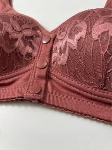 3 peças Conjunto de Sutiãs com Design de Fechamento Frontal, Lingerie Feminina Macia, Confortável e Respirável