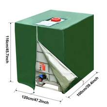 1pc IBC Tote Cover Outdoor Water Tank Protective Cover Garden Sunshade Waterproof 275 Gallon For 1000L IBC Tank Cover,Bag,Organizer,Storage