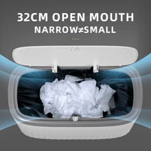 1PC 13L Large Capacity White Yellow Rectangular Press Fit Lid With Crevice Garbage Bin Suitable For Household Bathrooms, Narrow Crevices, Living Rooms, Kitchens Home Bathroom Decor Bathroom Organizer Fall Decor Back To School