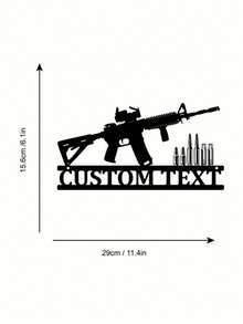 علامة فنية حيوية لرأس الغزال قناص مصنوعة من الحديد ومزينة بالاسم لتزيين جدار المزرعة، هدية مخصصة بإسم الدولة لديكور البورش/الفناء، فن حديدي إبداعي