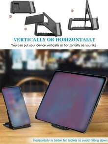 1 Giá đỡ điện thoại đa chức năng có thể điều chỉnh phổ thông, Giá đỡ điện thoại di động để bàn, Giá đỡ mềm mại để phát sóng trực tiếp, Chụp ảnh, Bàn làm việc - màu đen - Xem 3