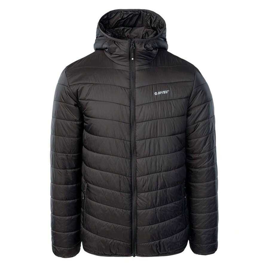 Hi-Tec Mens Lovara Padded Jacket (Stretch Limo) - 160gsm 100% Nylon - Grey - View 1
