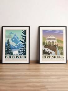 Poster nghệ thuật hiện đại, In nghệ thuật phim tối giản, Poster bìa phim kinh dị, Trang trí tường album phim, Quà tặng vui nhộn Trang trí nhà hợp thời trang, Không có khung - Nhiều màu - Xem 3