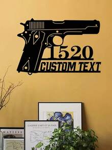 علامة فنية حيوية لرأس الغزال قناص مصنوعة من الحديد ومزينة بالاسم لتزيين جدار المزرعة، هدية مخصصة بإسم الدولة لديكور البورش/الفناء، فن حديدي إبداعي