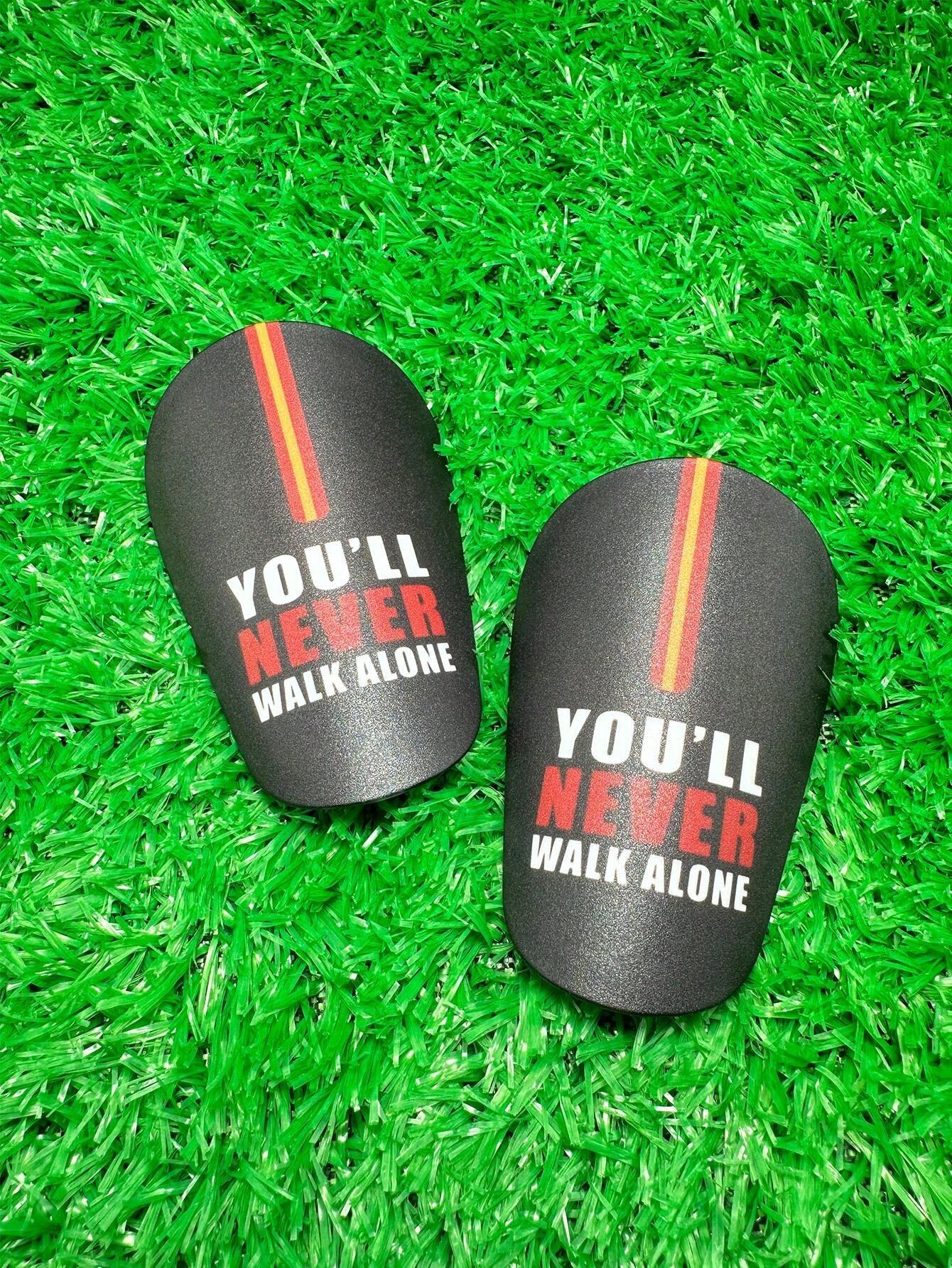 1 Pair 10*6cm Mini Football Shin Guards Steel Shield On The Football