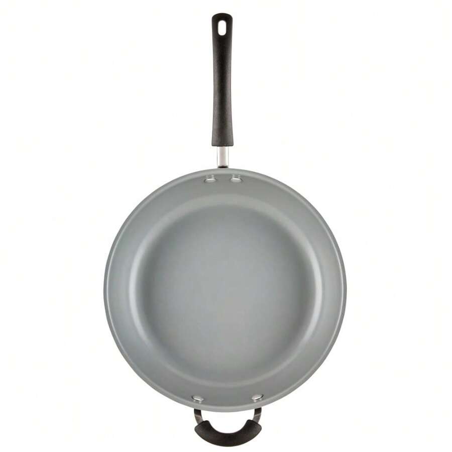 Easy Clean Pro 12.5 Inch Ceramic Nonstick Frying Pan With Helper Handle