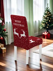 1/2/4/6pcs Christmas Fit Chair Covers, Dining Room Chair Covers, Stretchy Kitchen Chair Covers/Dining Chair Slipcovers, Removable & Washable, Suitable For Home, Hotel, Banquet - Multicolor - View 4