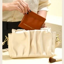 Túi đựng son môi tự động Shrapnel bằng da, Túi đựng cáp dữ liệu, Ví mini cầm tay chống nước, Sức chứa lớn - Nhiều màu - Xem 3
