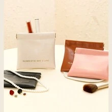 Túi đựng son môi tự động Shrapnel bằng da, Túi đựng cáp dữ liệu, Ví mini cầm tay chống nước, Sức chứa lớn - Nhiều màu - Xem 4