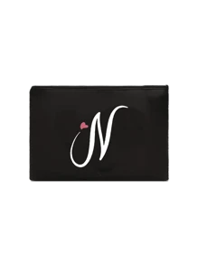 化妆包 化妆包 母亲节 母亲礼物 准妈妈礼物 心形字母图案盥洗用品收纳袋 婚礼派对洗漱包，便携式随身携带收纳袋，拉链手机钱包 铅笔袋 化妆包 情人节礼物 手拿包 伴娘化妆包，适用于医院、购物、海滩、旅行 化妆品收纳袋 化妆品收纳袋 化妆品收纳袋 化妆包 - 黑色 - 查看 16