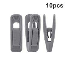 10pcs /20pcs Velvet Hangers Clips, Pants Hangers Velvet Clips, Strong Finger Clips Perfect For Thin Velvet Hangers