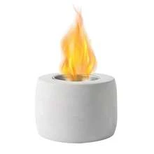 Bộ 4 lò sưởi để bàn hiện đại di động, lò sưởi mini để bàn - Hoàn thiện bằng sơn mài, thông gió tự nhiên, an toàn khi sử dụng trong nhà và ngoài trời, có nắp chữa cháy - Lò sưởi không khói thanh lịch, thích hợp cho trang trí sân trong, sân, tiệc tùng và bàn tiệc Giáng sinh - Xám - Xem 2