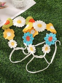 1 Băng đô hoa đan nhiều màu phong cách Bohemian - Nhiều màu - Xem 2