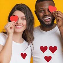 1/5/10/24Pcs Heart Iron On Patches, Cute Embroidered Applique Iron On/Sew On Patches For Clothing, Jackets, Hats,Backpacks, Jeans - Heart shape - View 6