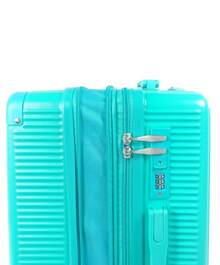360° Carry-On Suitcase, Easy On The Plane. 2 Zippers, Expandable, Double Wheels, 9kg 10kg, New 2024 - 乾枯玫瑰色 - 查看 6