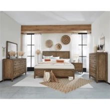 Furniture Toffee Brown Wood Nightstand - 預設 - 查看 2