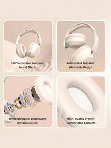 T4 True Wireless Earphones, Mini Wireless 5.3 Full Earphone, Suitable For Travel, School, Parties, Music, Gifts, ANC Active Noise Reduction ENC Noise Reduction Can Be Wirelessly Connected To A 3.5mm Cable, Low Latency Appearance, Multifunctional For Boys And Girls, Brothers, Holiday Gifts, Birthday Gifts, Compatible With Apple, Tablets, And Desktops As The First Choice