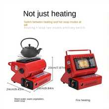 Portable Outdoor Heating Stove,Miniature Camping Tent Fireplace,Liquefied Gas/Coal Gas Ice Fishing Heater Cartridge Stove