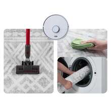 Stunning  Boho Washable Area Rug. Non-Slip And Easy To Care For. Modern Neutral Graphic Carpet Perfect For Living Room And Bedroom. Ideal For Apartment Decor. Affordable Indoor Rug For Large Areas. A Must-Have For Home Decor Lovers. - Hải quân - Xem 11