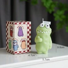 圣诞节手工创意独特蜡烛-古怪的泥泞怪物卡通香味蜡烛，适合和瘦子 - 彩色 - 查看 13